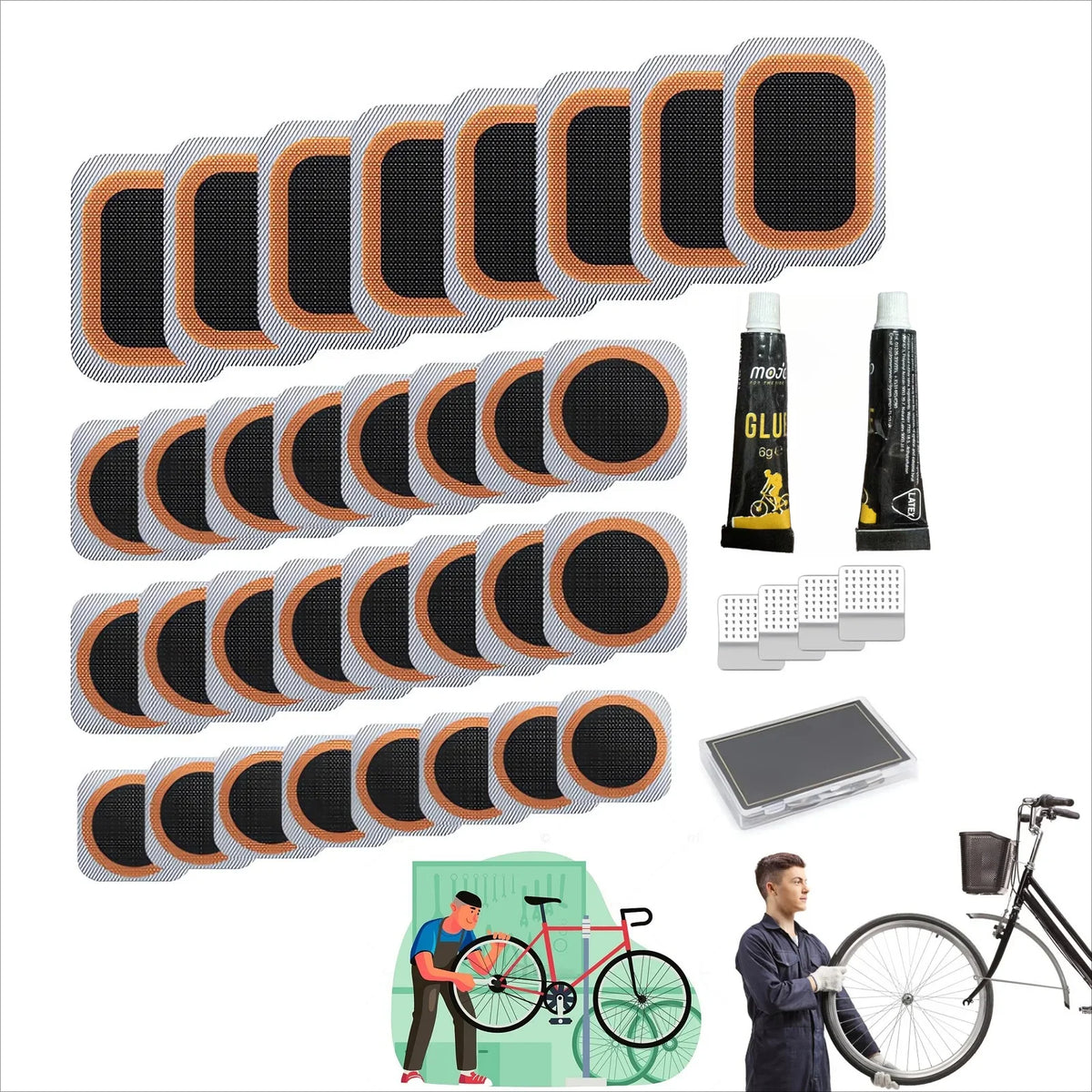 Professional Bicycle Tire Puncture Repair Kit