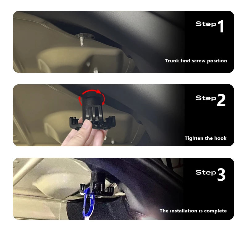 Trunk Grocery Bag Hook for Tesla Model 3 - 11