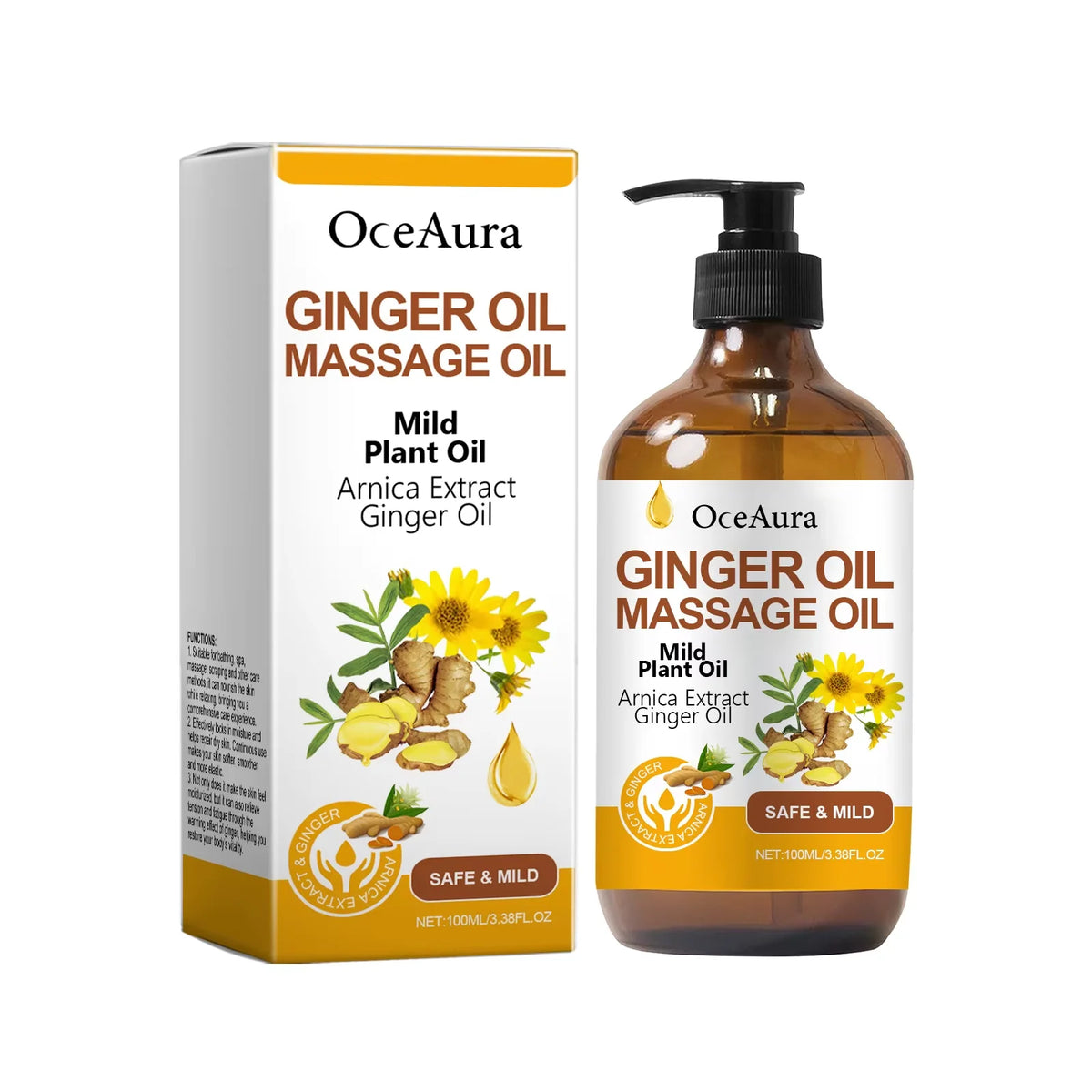 Ginger Essential Oil for Muscle Relief and Skin Hydration