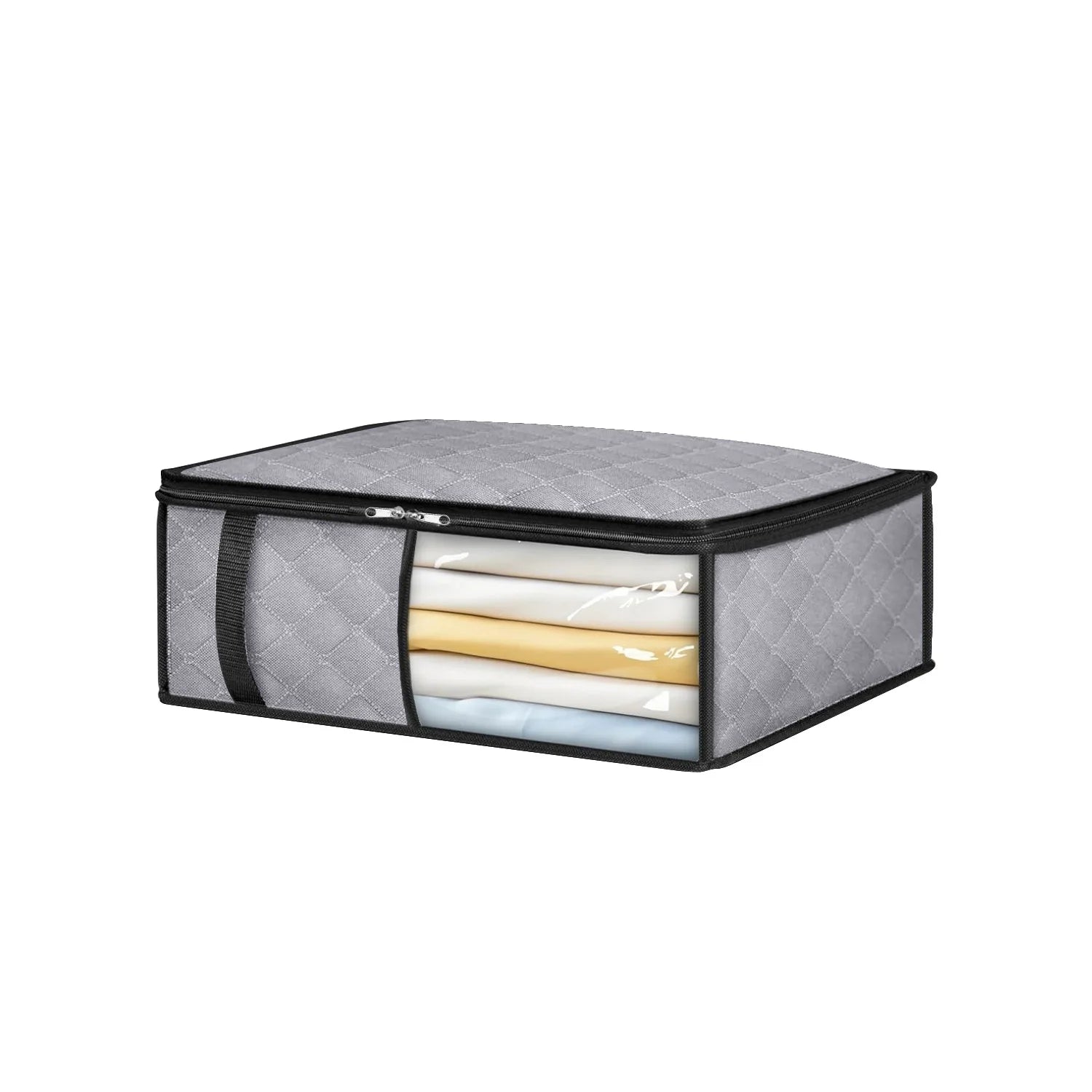 Foldable Bedding and Clothing Storage Organizer with Clear Window - 8