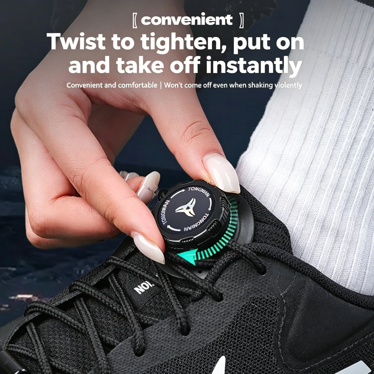 Quick-Release Swivel Dial No-Tie Shoelaces for Sneakers