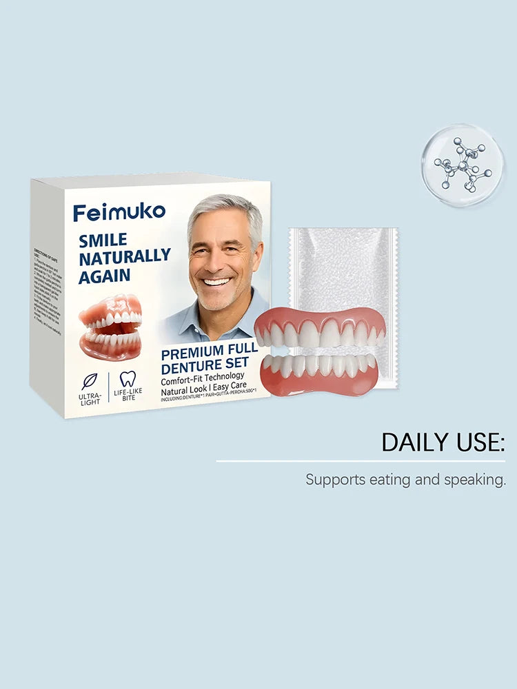Comfortable Silicone Denture Set for Natural Smile - 13