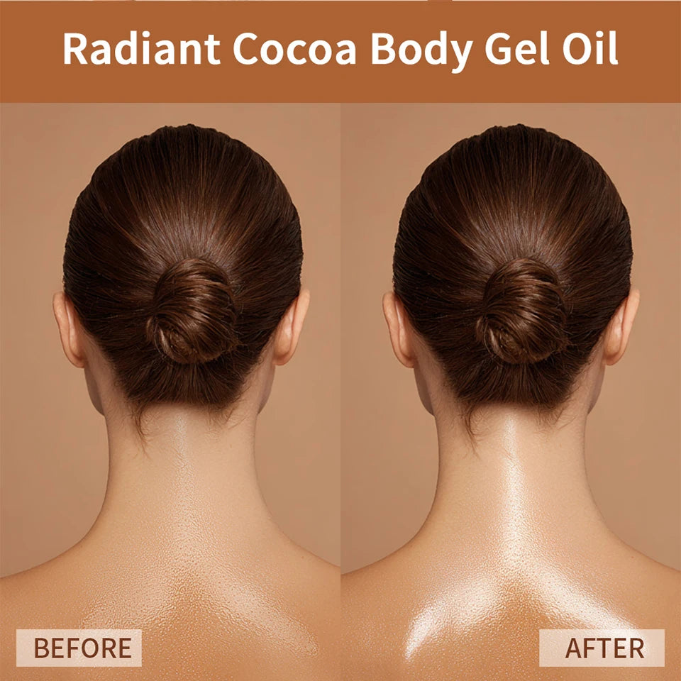 Cocoa Butter Body Gel Oil for Radiant Glowing Skin
