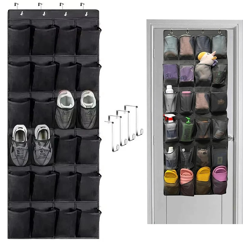 Over-the-Door Hanging Shoe and Accessory Organizer