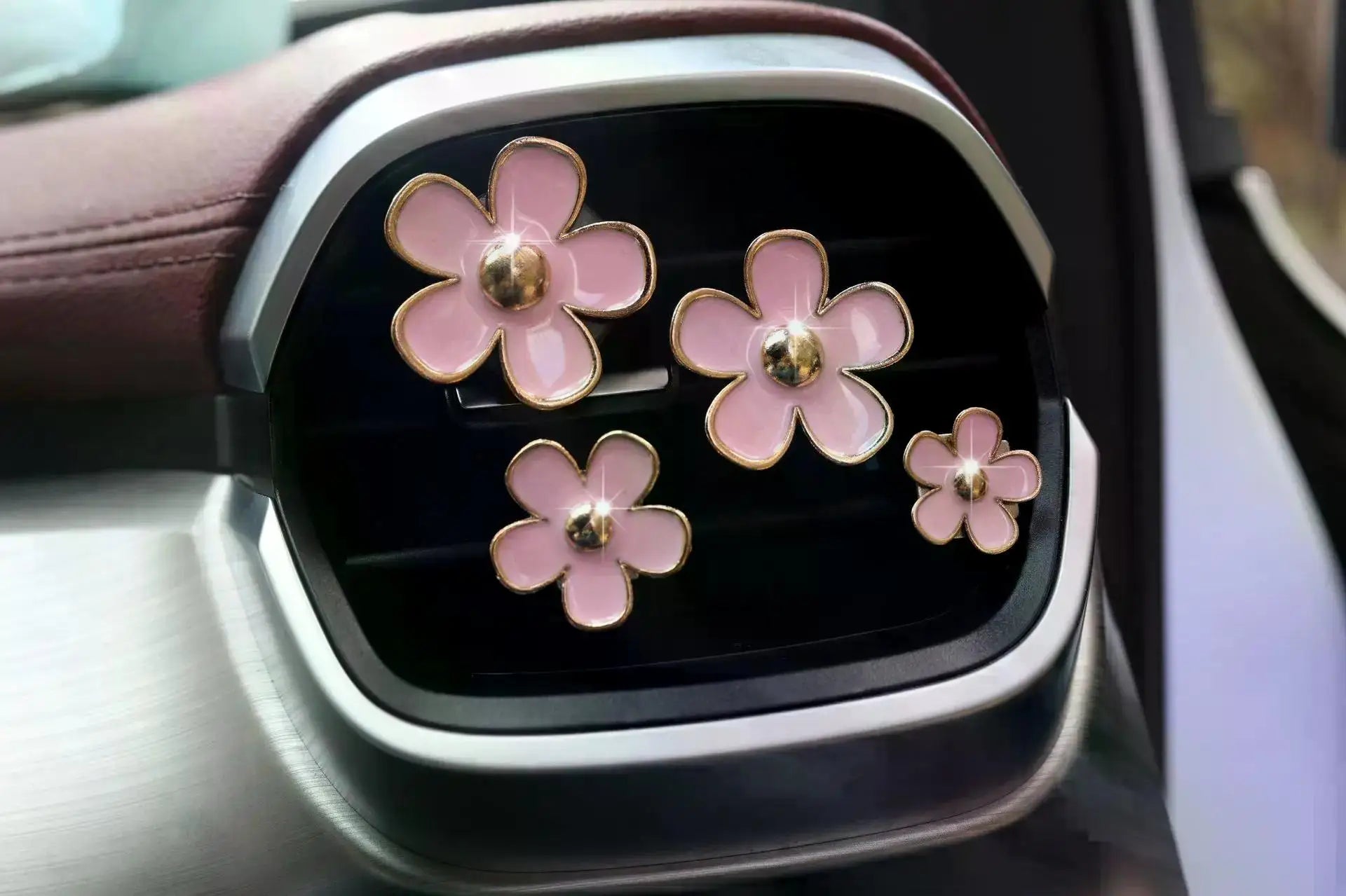 Daisy Flower Car Air Freshener Vent Clips - 14