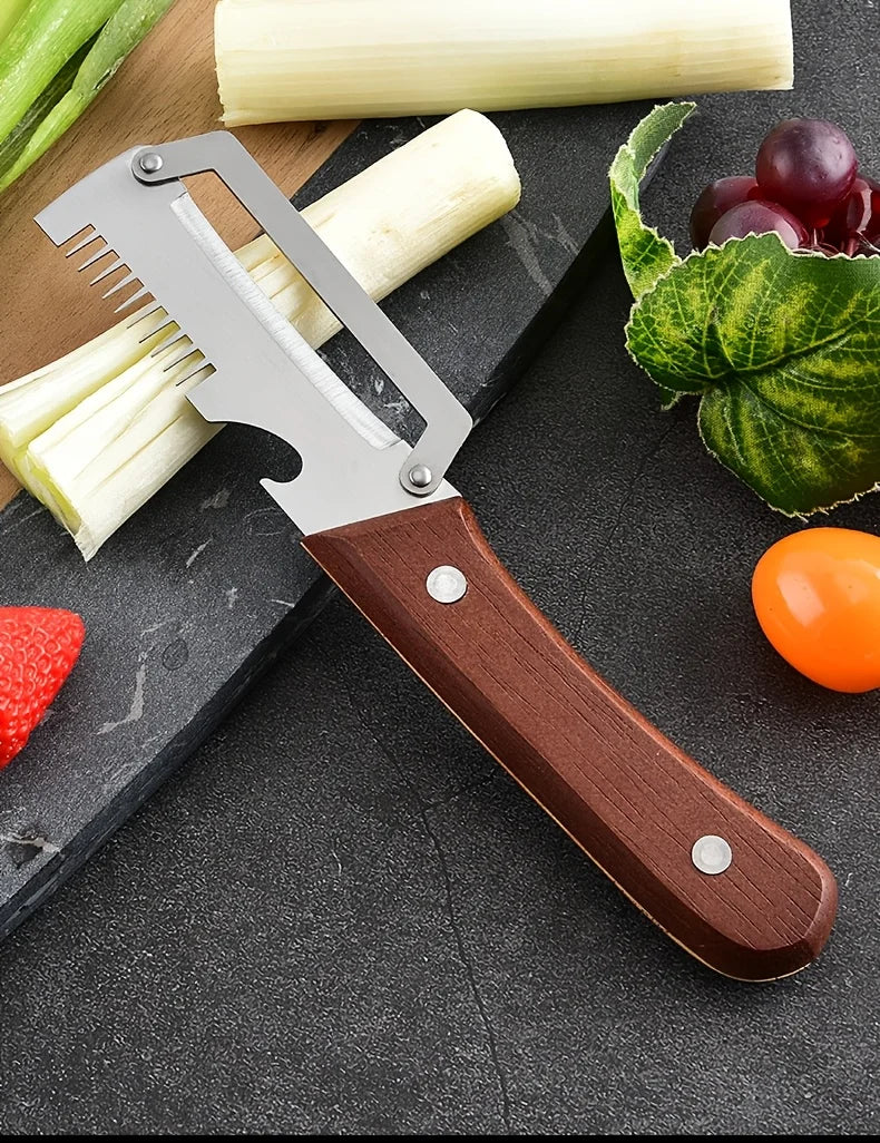 3-in-1 Multifunctional Vegetable Peeler and Scallion Slicer