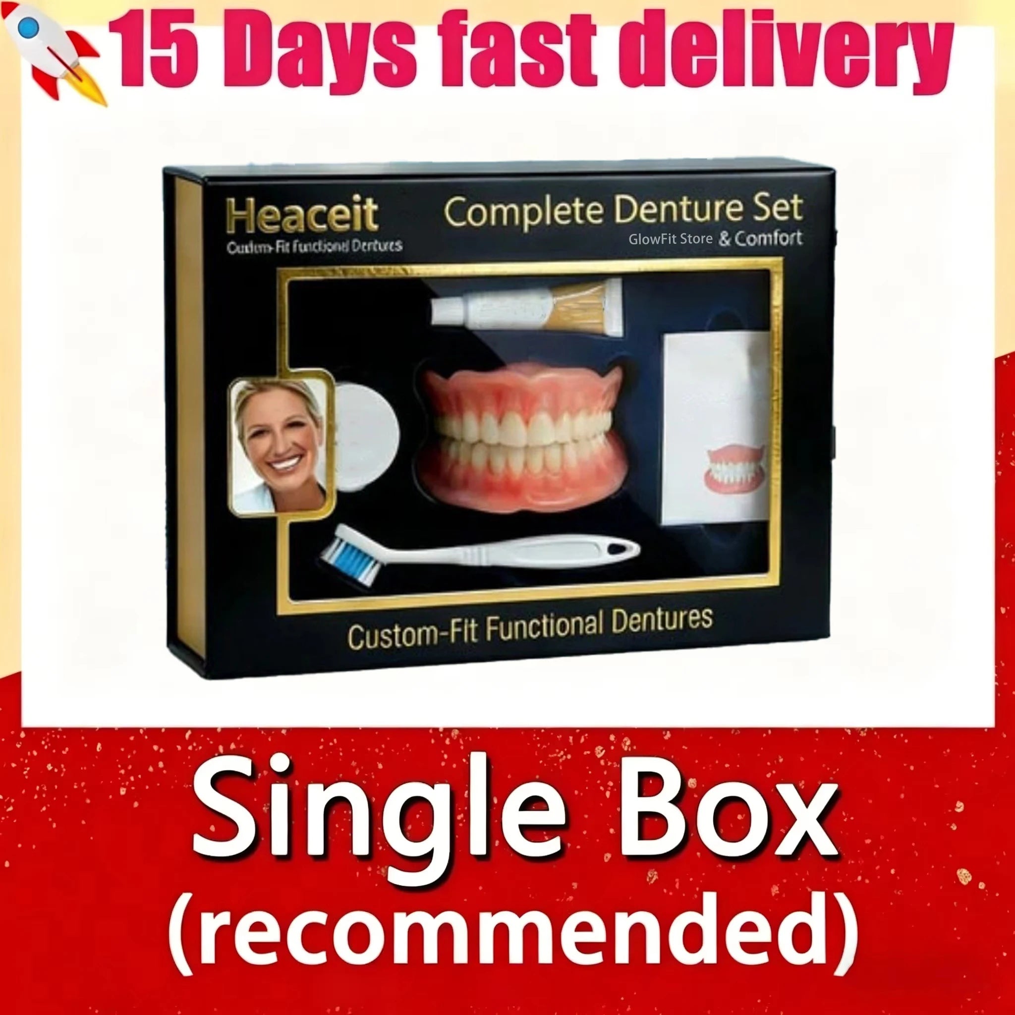 Comfortable Silicone Denture Set for Natural Smile - 9