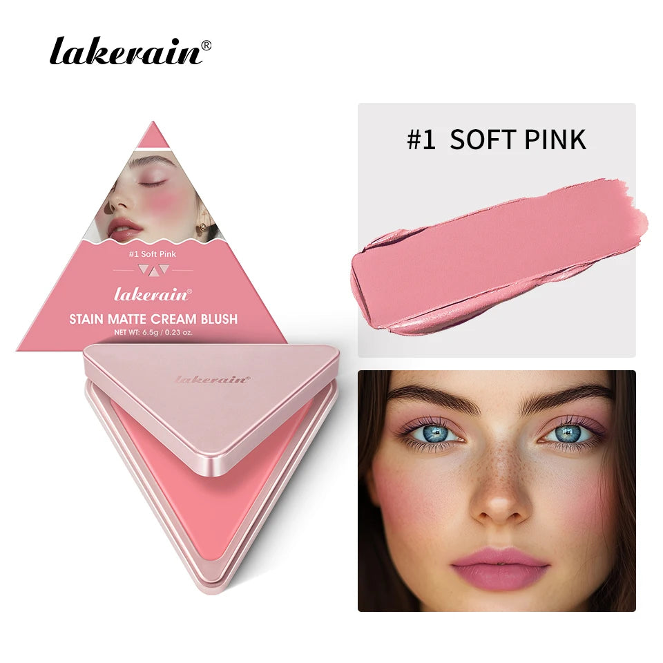 2-in-1 Cream and Powder Blush Palette for Radiant Cheek Makeup