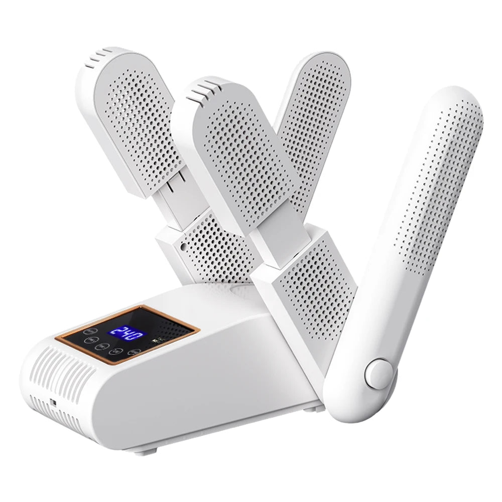 Foldable 4-Tube Shoe and Boot Dryer with UV Sterilization - 17