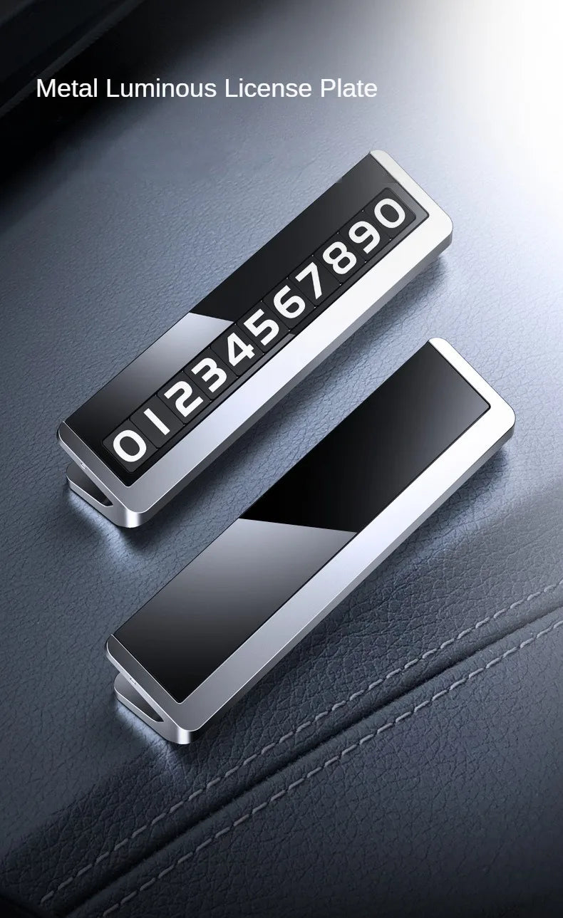 Temporary Car Parking Number Plate with Rotating Display - 7