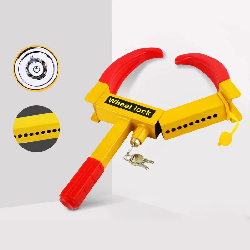 Heavy Duty Anti-Theft Wheel Clamp Lock for Vehicles - 14