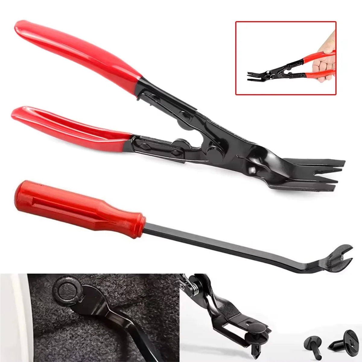 Professional Car Trim Clip Removal Pliers for Interior Maintenance - 3