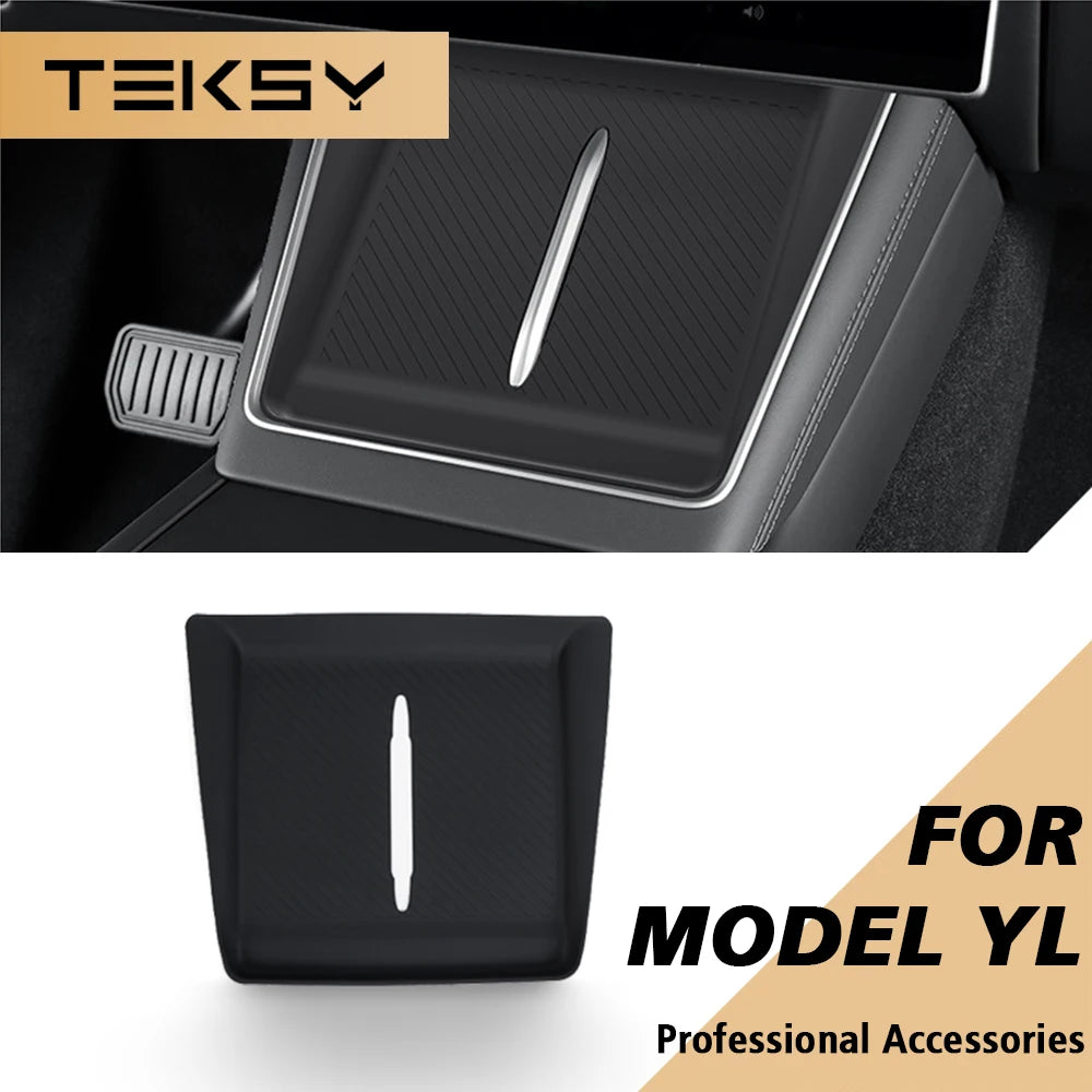 Wireless Charging Console Mat for 2026 Model Y Long Wheelbase
