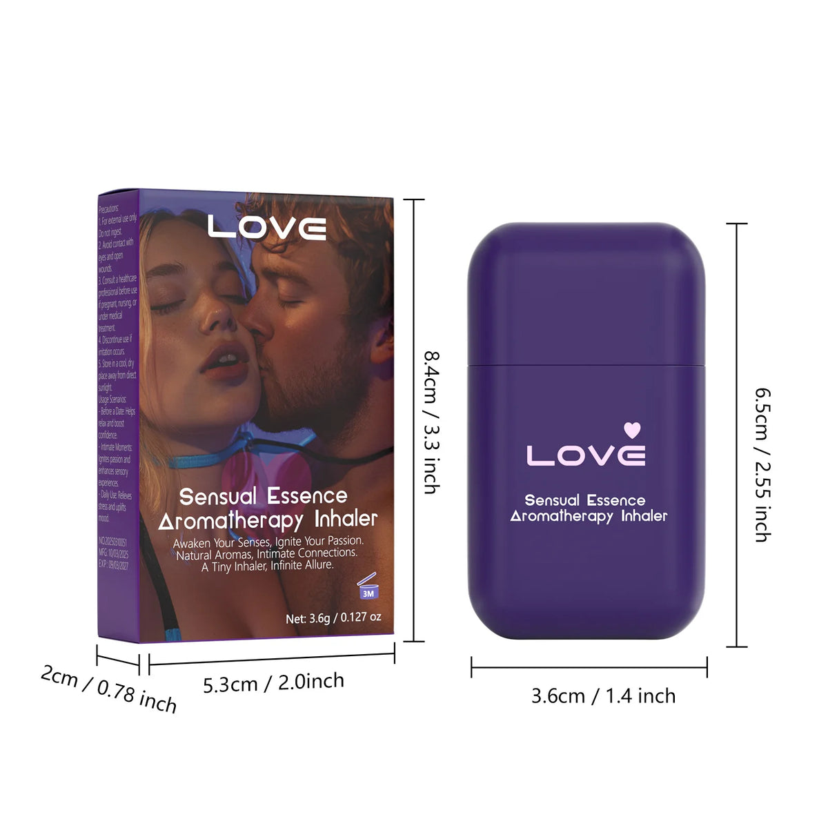 Double-Hole Refreshing Aromatherapy Nasal Inhaler Stick