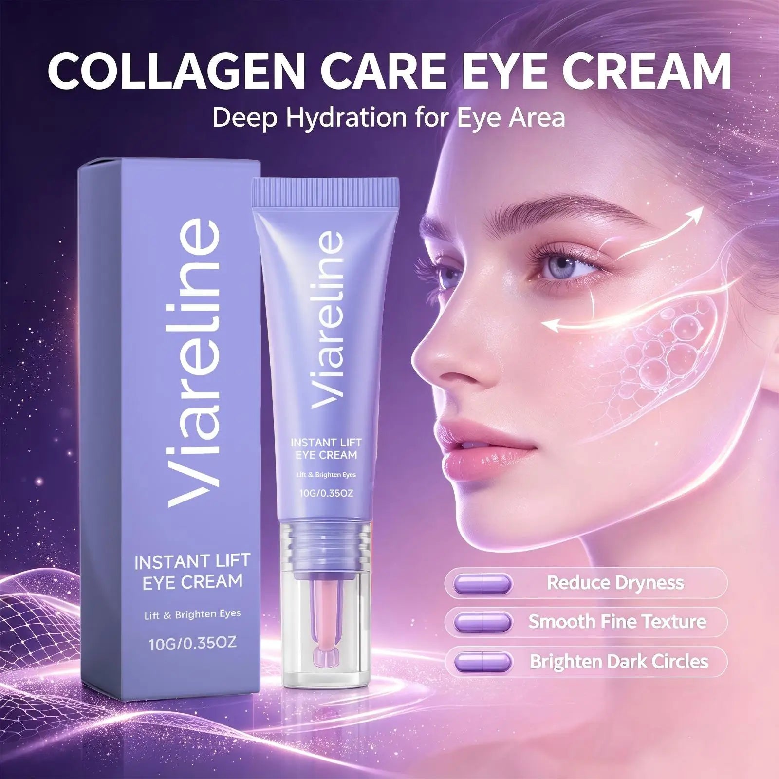 Hydrating Collagen Eye Cream for Dark Circles and Fine Lines - 5