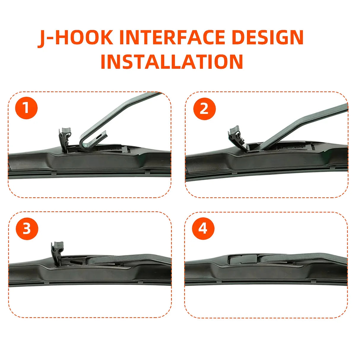 Universal J-Hook Car Windshield Wiper Blade