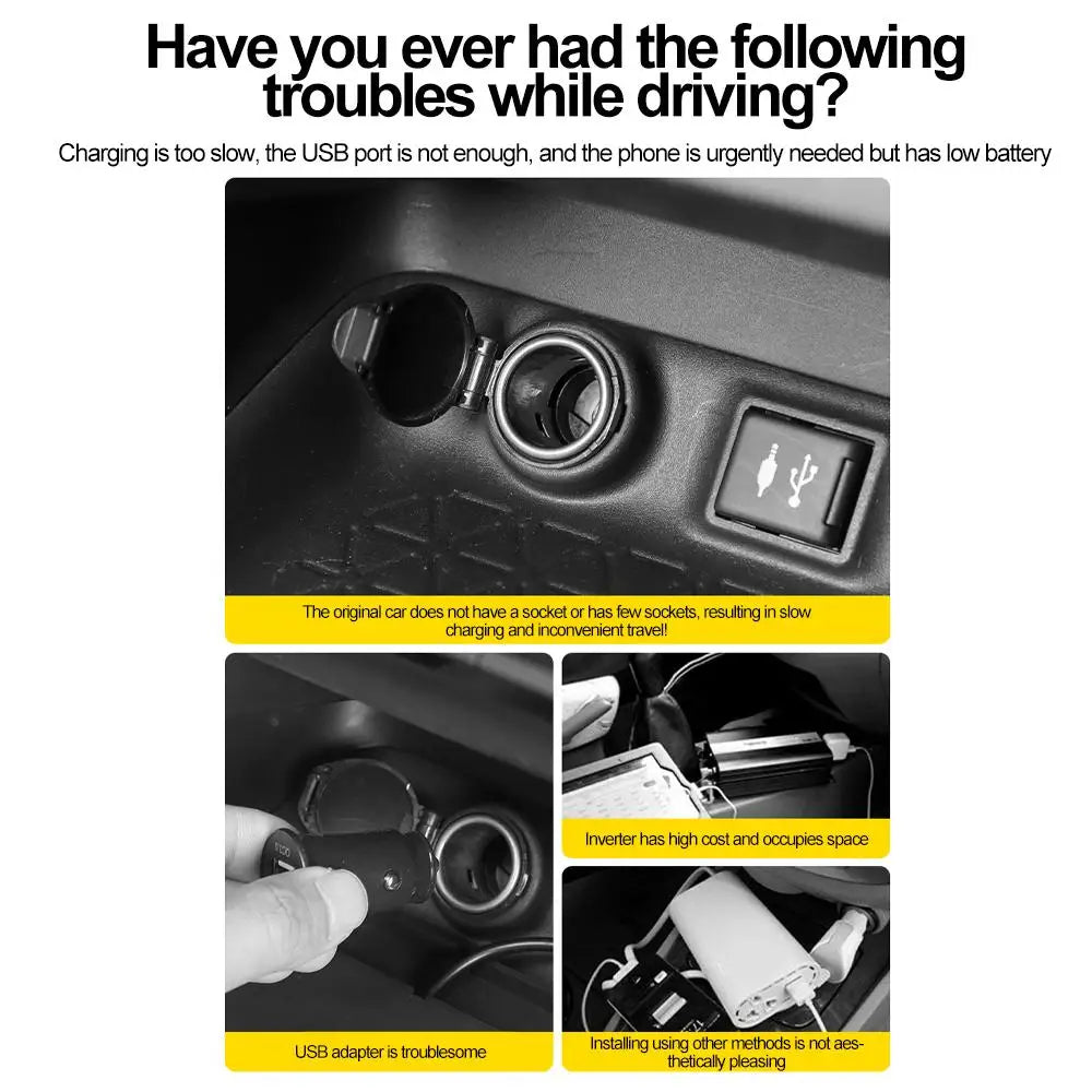 Dual Port Fast Car Charger for Toyota - 10