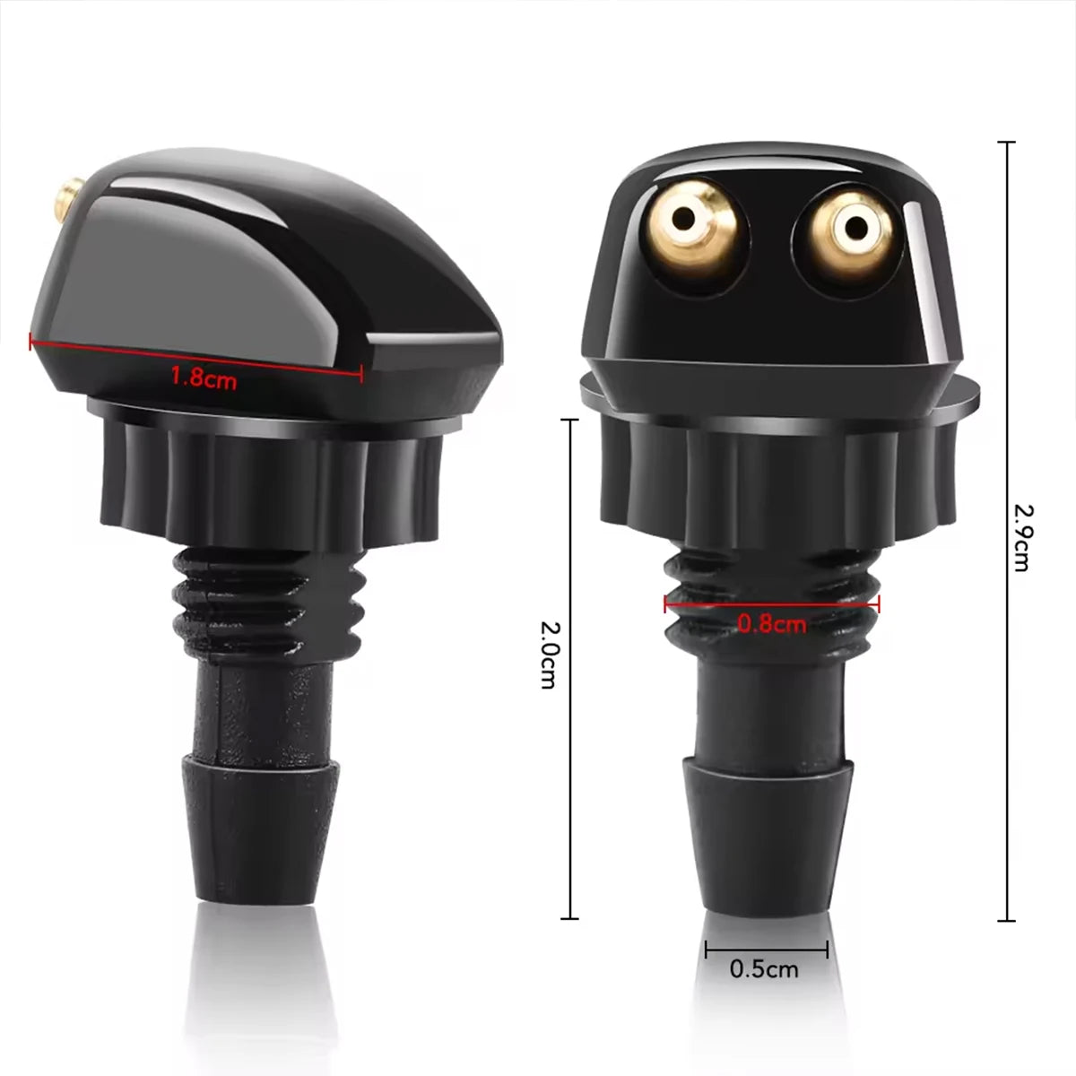 Adjustable Dual Hole Car Windshield Washer Nozzle Sprayer - 2