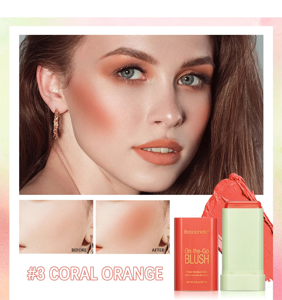 Cream Blush Stick for Lips and Cheeks