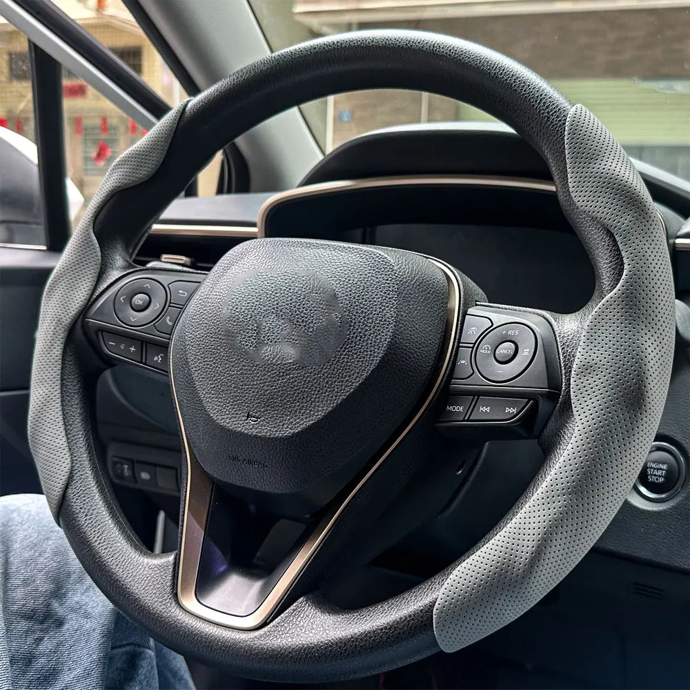 Anti-Slip Steering Wheel Booster Cover for Enhanced Grip