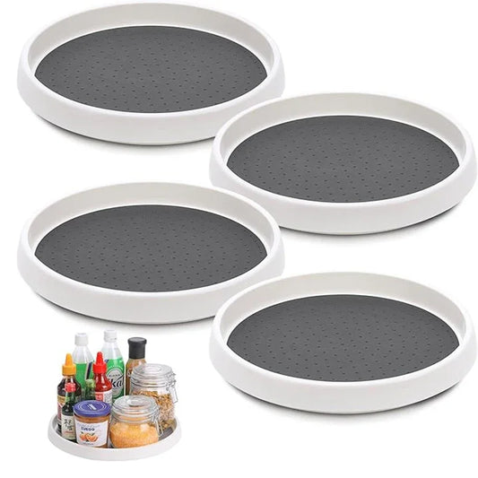 360° Rotating Kitchen Spice Organizer Tray