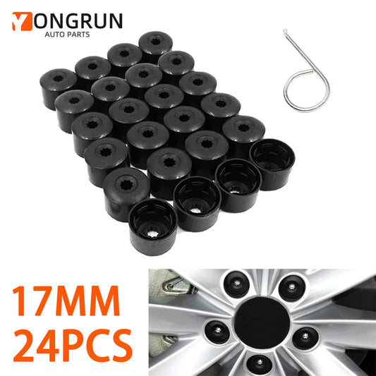 Wheel Hub Nut Cover Caps for 17mm Tire Bolts