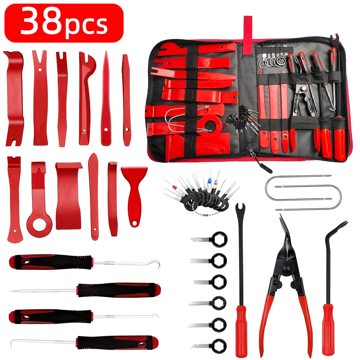 Automotive Interior Trim and Panel Removal Tool Set - 1
