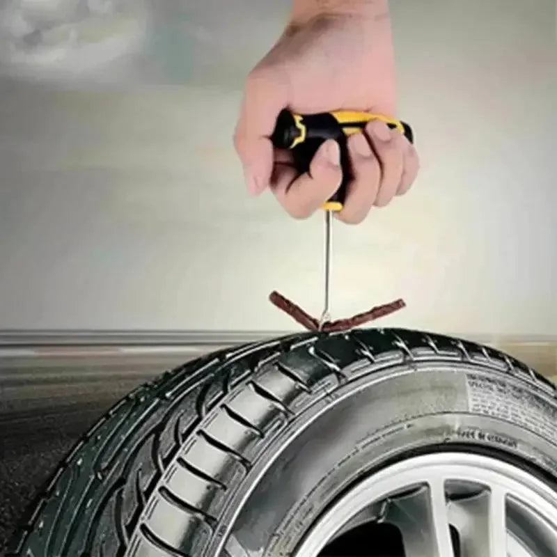 Emergency Car and Motorcycle Tubeless Tire Repair Kit - 10