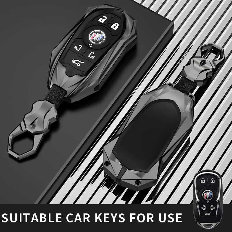 Protective Galvanized Alloy Key Fob Cover for Buick