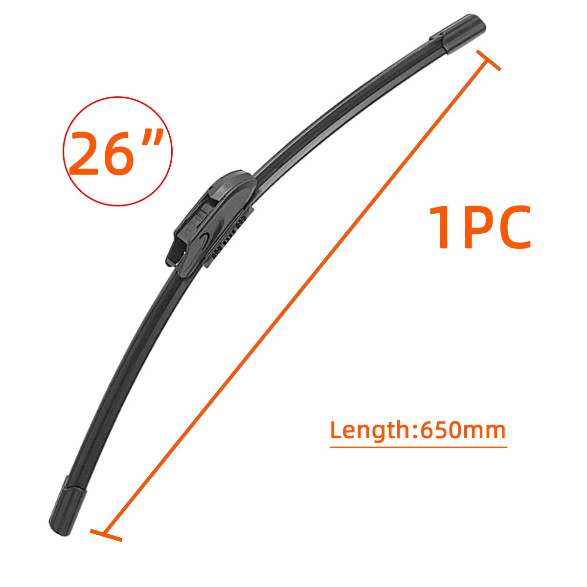 Universal J-Hook Car Windshield Wiper Blade - 13