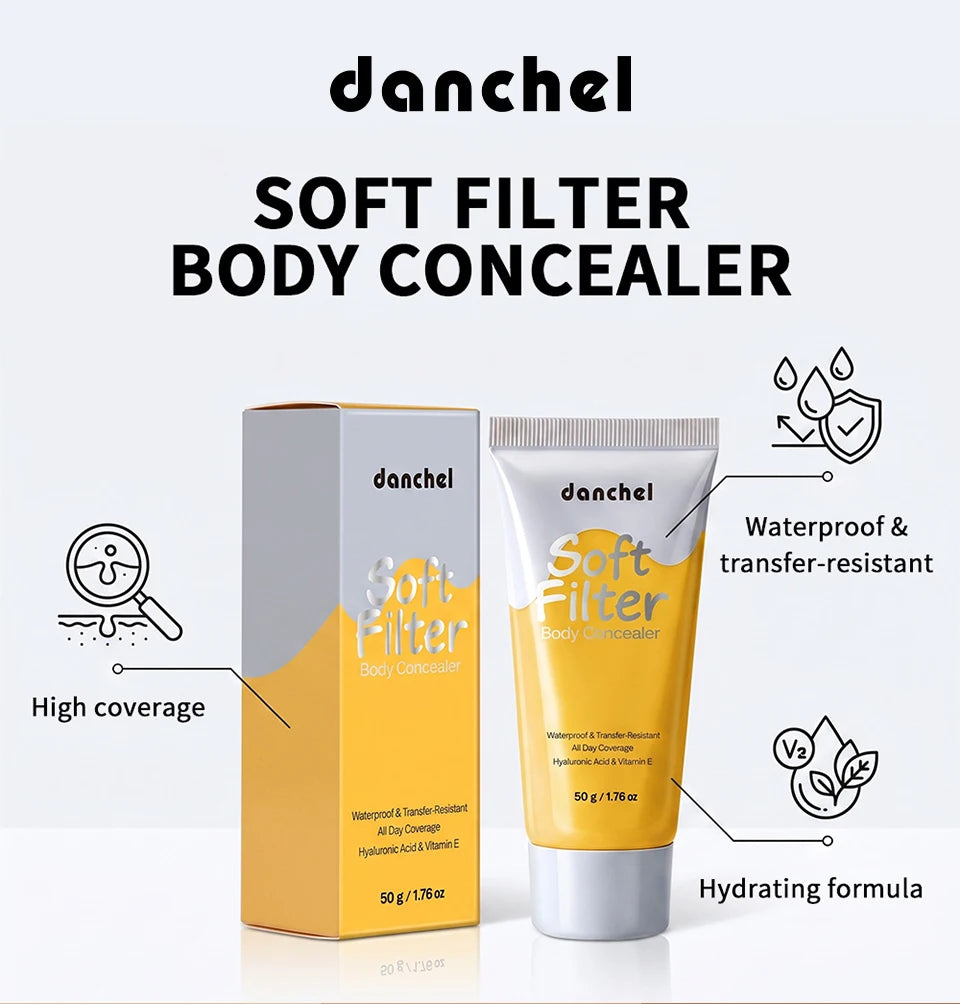 Waterproof Full Coverage Body Concealer for Scars, Tattoos and Veins