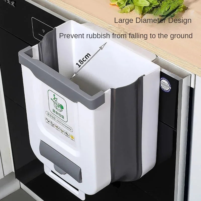 Foldable Hanging Trash Can for Kitchen and RV