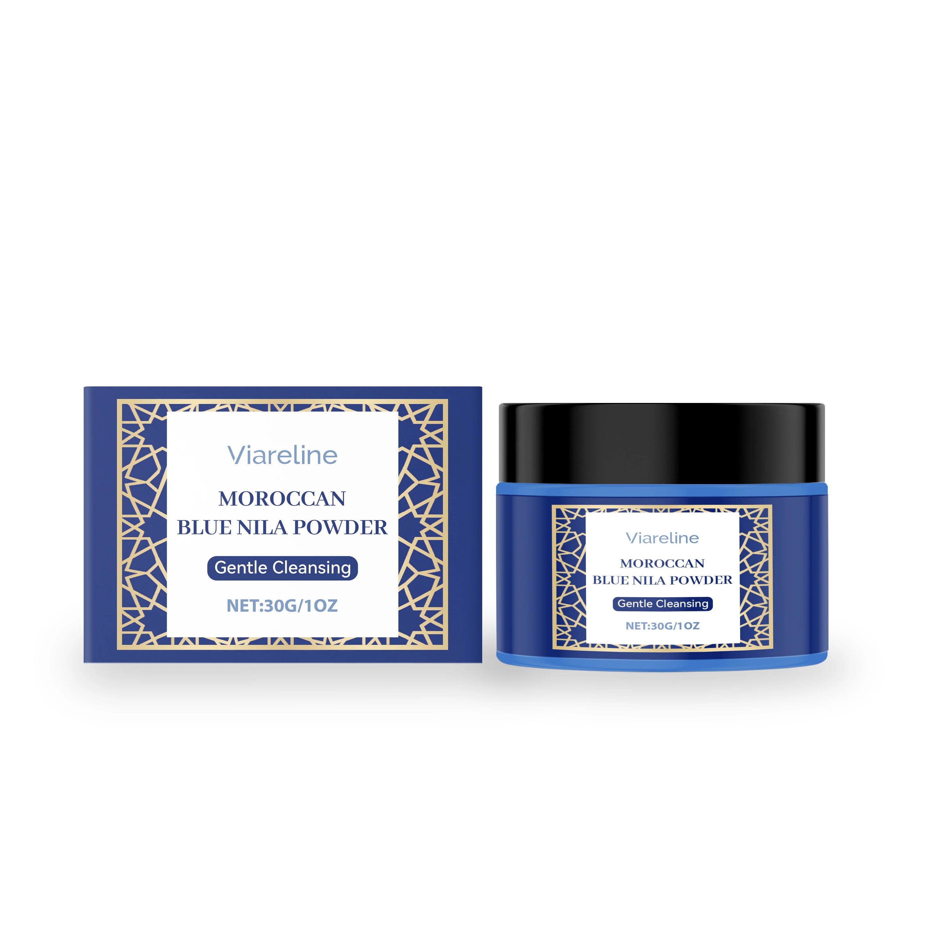 Moroccan Blue Nila Face Mask Powder for Skin Brightening and Cleansing - 7