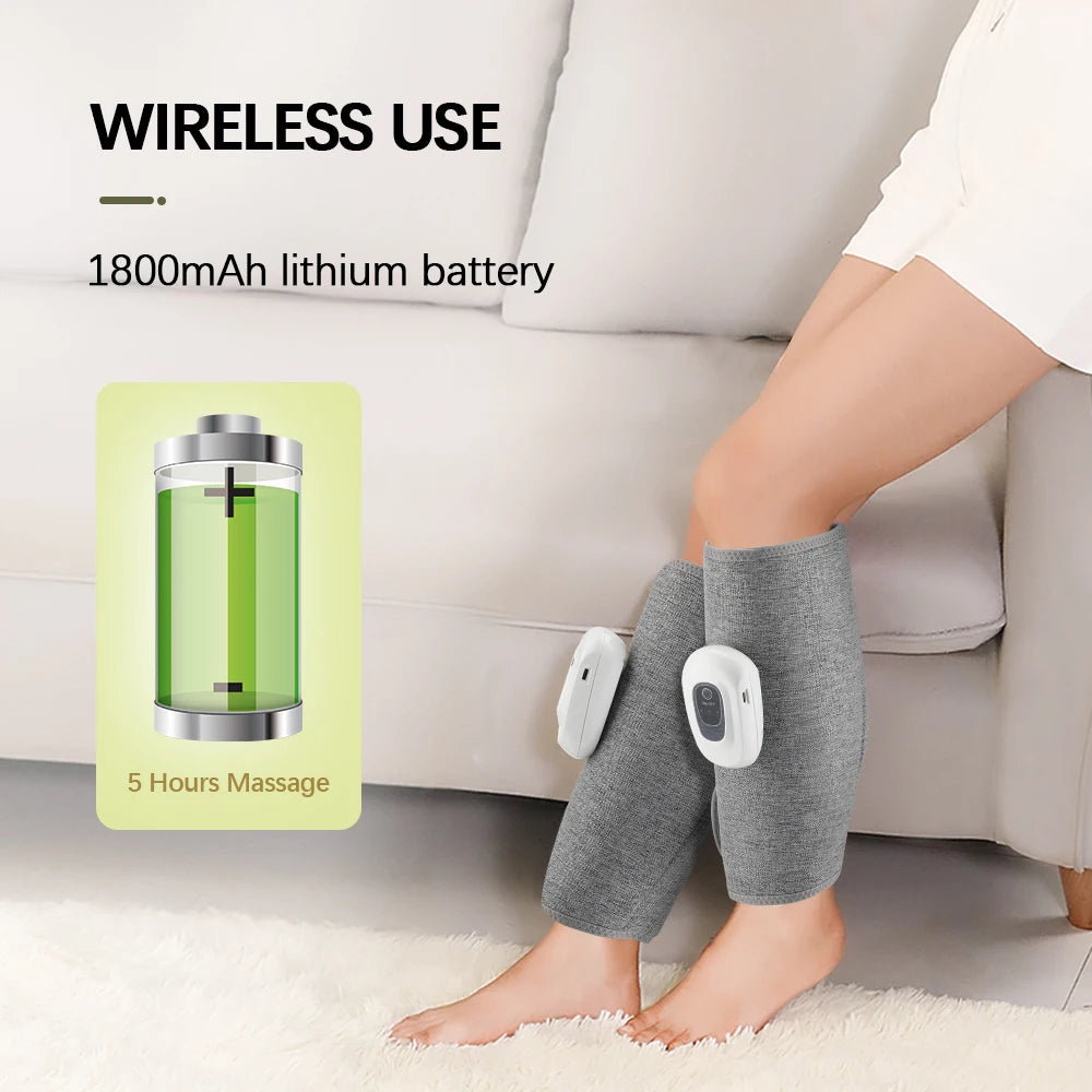 Wireless Air Compression Leg Massager for Muscle Recovery