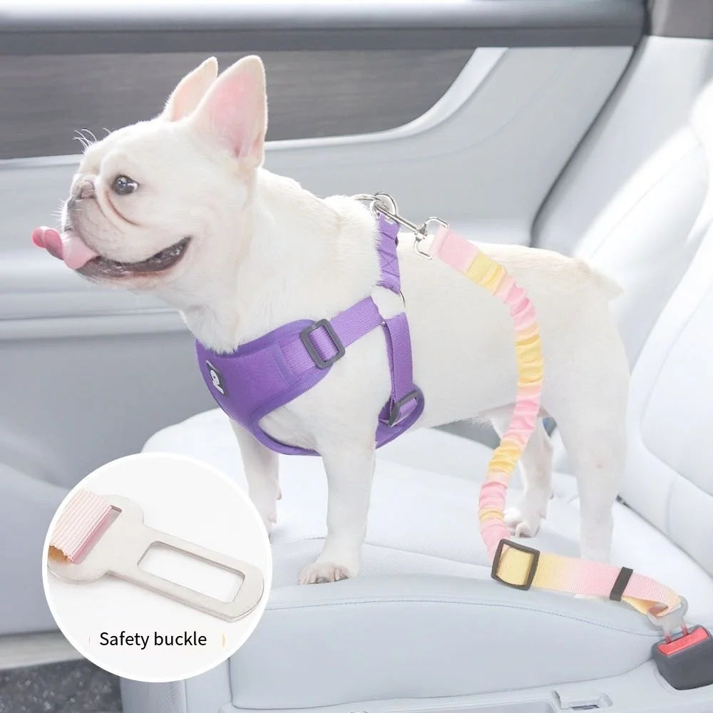 Adjustable Gradient Dog Car Safety Seat Belt
