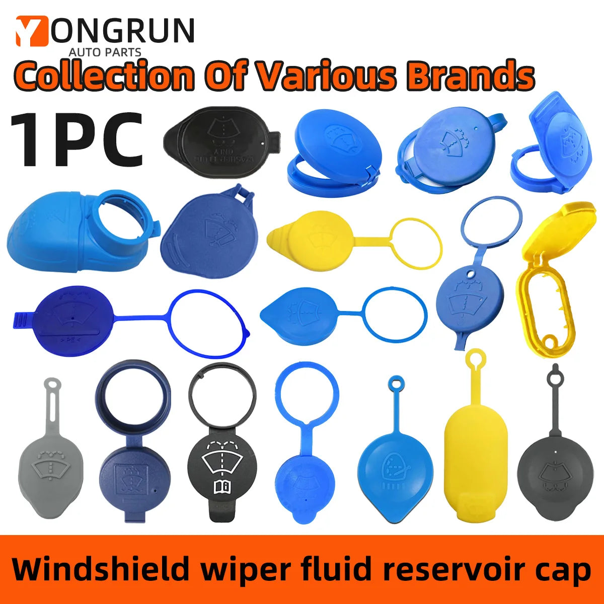 Replacement Windshield Washer Fluid Reservoir Tank Cap - 1