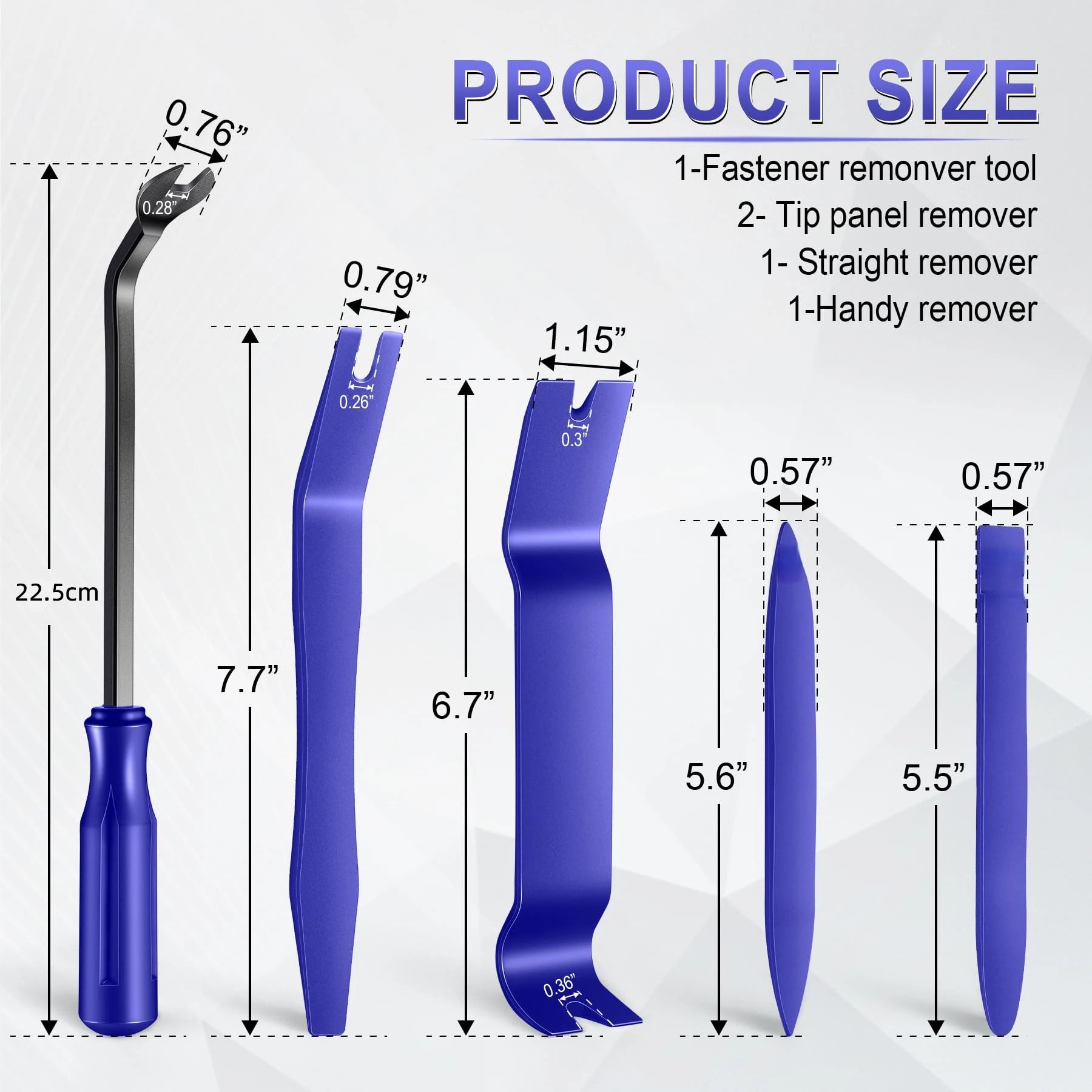 Car Interior Panel and Trim Removal Tool Kit - 2