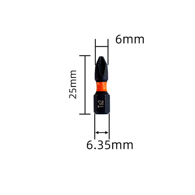Magnetic Non-Slip Crosshead Drill Bit Set for Impact Drivers
