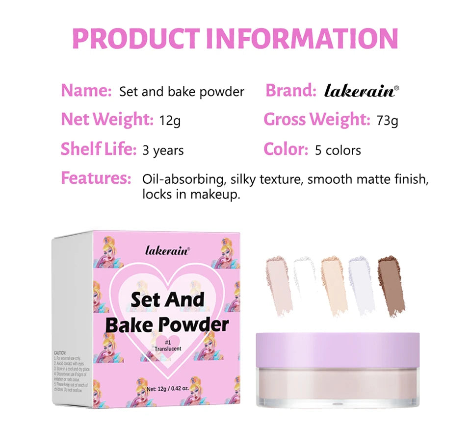 Matte Finish Oil-Control Loose Setting and Baking Powder - 14