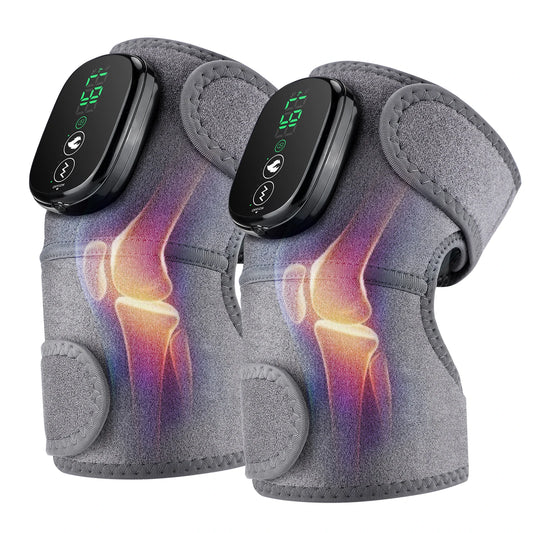Cordless Heated Knee Massager with Vibration Therapy