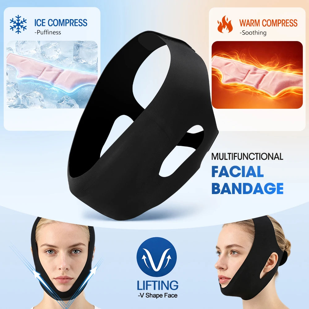 Adjustable Hot and Cold Facial Compress Gel Wrap