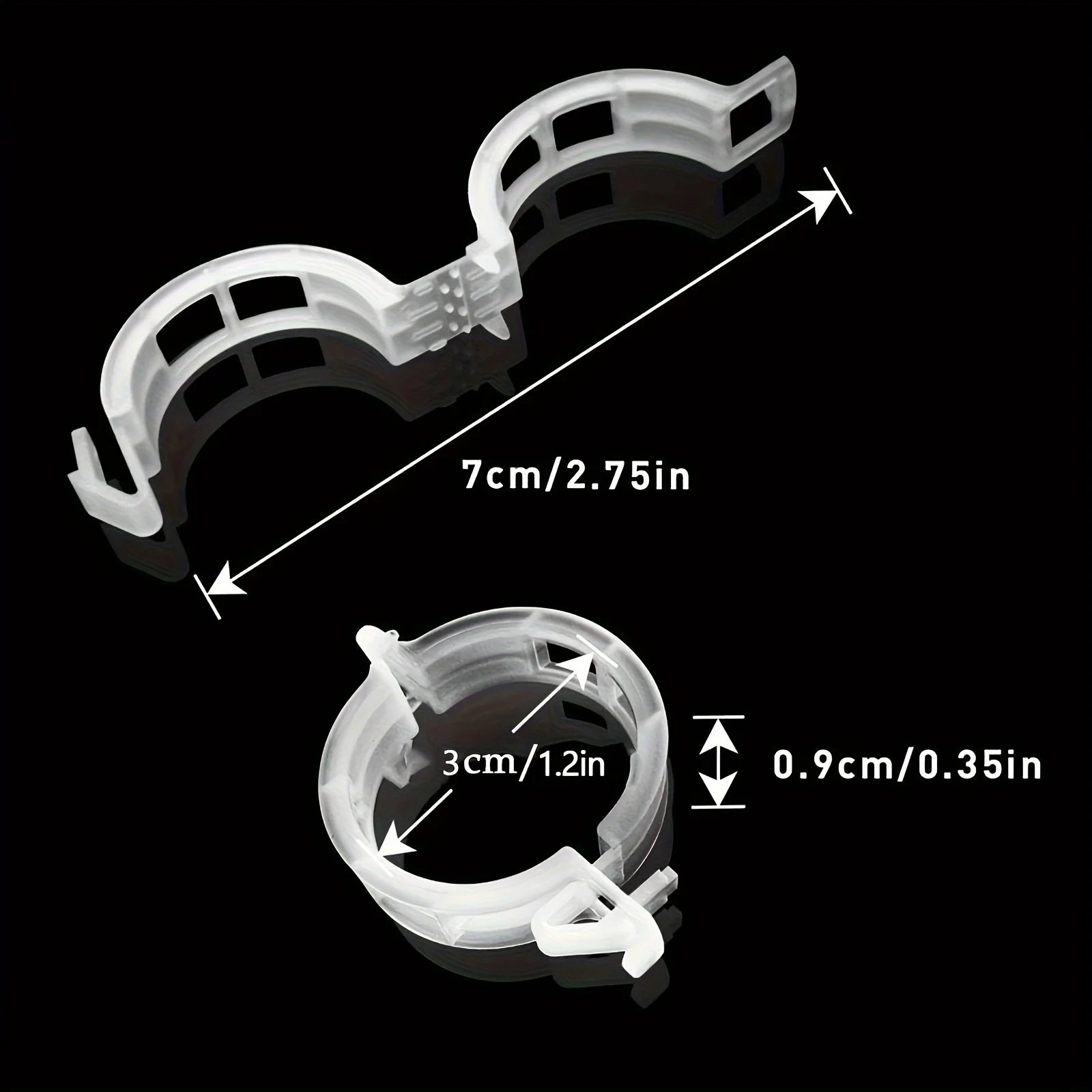 100pcs Plant Support Clips Reusable Garden Vine Trellis Brackets - 6