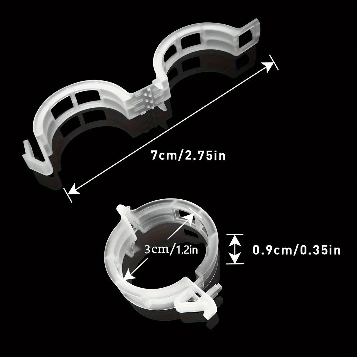 100pcs Plant Support Clips Reusable Garden Vine Trellis Brackets