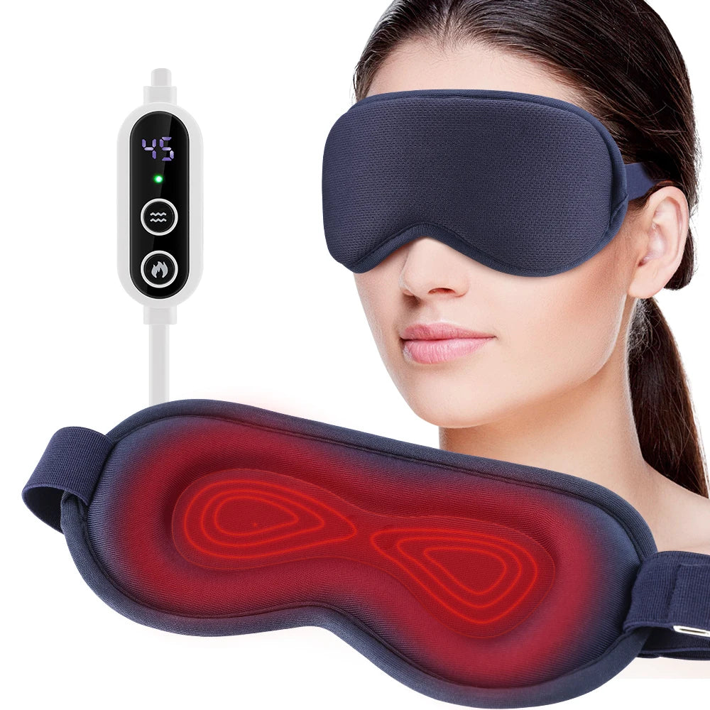 Heated 3D Eye Mask for Sleep and Stress Relief - 21