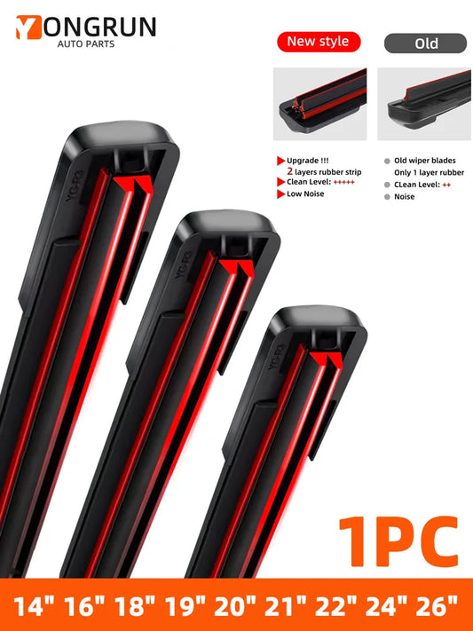 Dual Rubber Layer Car Windshield Wiper Blade