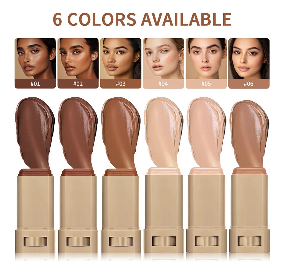 Matte Foundation Stick and Pressed Powder Beauty Set