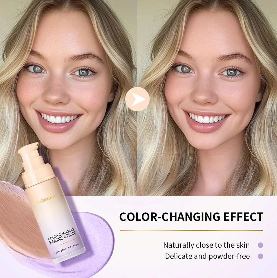 Color-Changing Liquid Foundation for Flawless Radiant Skin