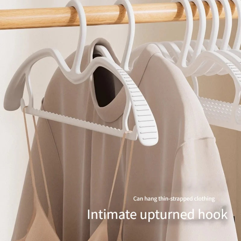10 Pack Short Neck Clothes Hangers Space Saving Non Slip Coat Racks