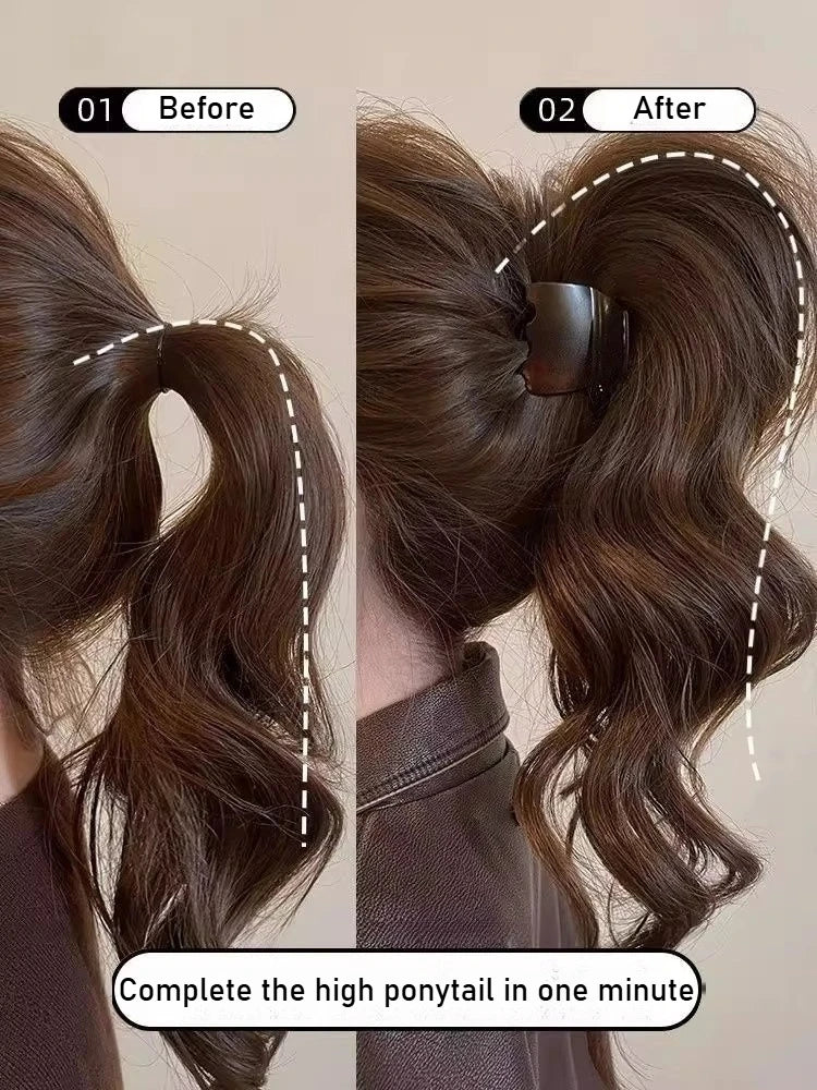 High Ponytail Volumizing Hair Claw Clip - 17