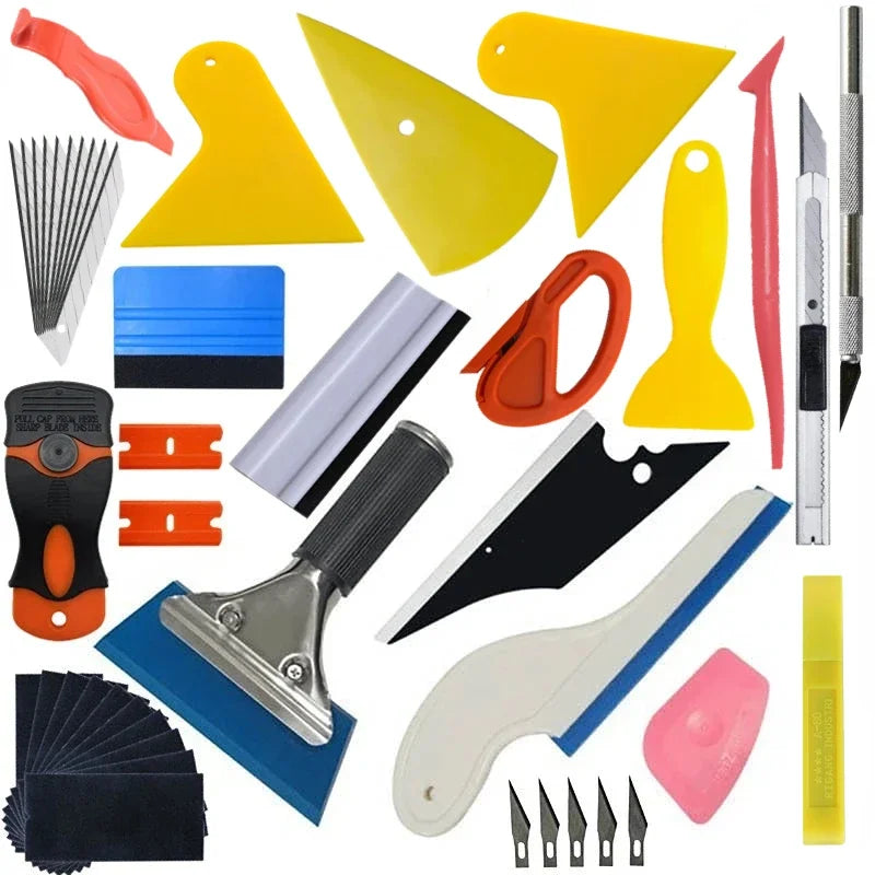 Professional Vinyl Wrap and Car Tint Application Tool Kit